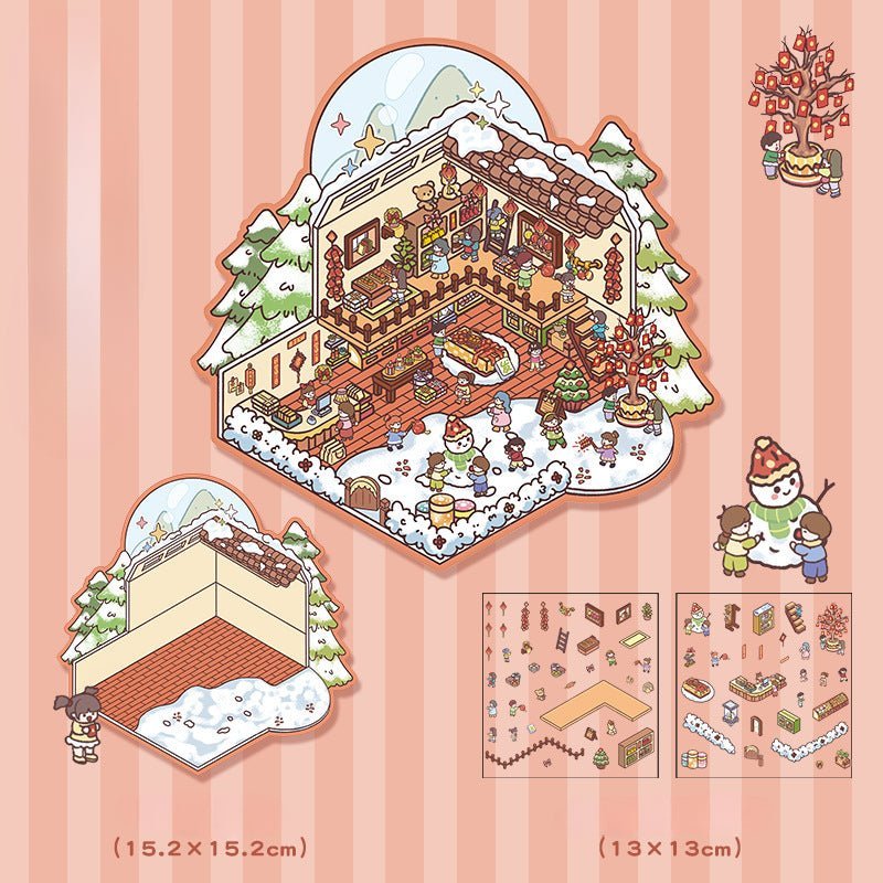 Scene Art 3.0 Series | DIY Sticker Scene, 3D Miniature Scene Stickers, Stress - Relief DIY stickers, Scene - setting Stickers - YYBB ART