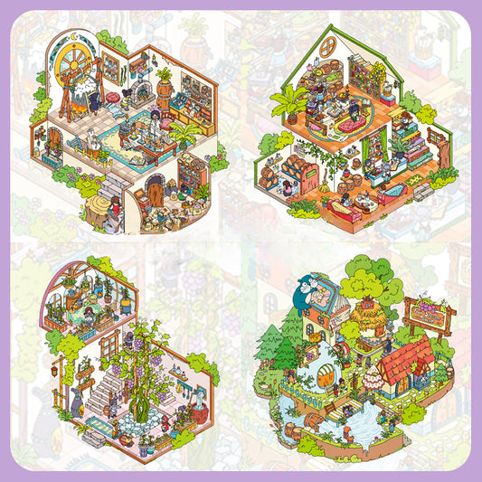 Temat Badawczo-Rozwojowy Wina, Scena Serii More 7.0, Naklejki Sceniczne, 3D Naklejki Miniatur Scenicznych, Naklejki Antystresowe DIY, Naklejki Do Tworzenia Scen, Naklejki DIY