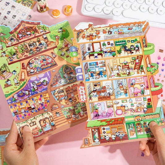 Large Size | Fantasy World Series 3.0 | Sticker Scene, 3D Miniature Scene Stickers, Stress - relief DIY stickers, Scene - setting Stickers - YYBB ART