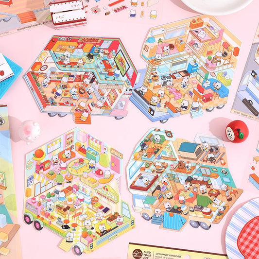 RV Theme | Scene Joy Series 6.0 | Sticker Scene, 3D Miniature Scene Stickers, Stress - Relief DIY Stickers, Scene - Setting Stickers - YYBB ART