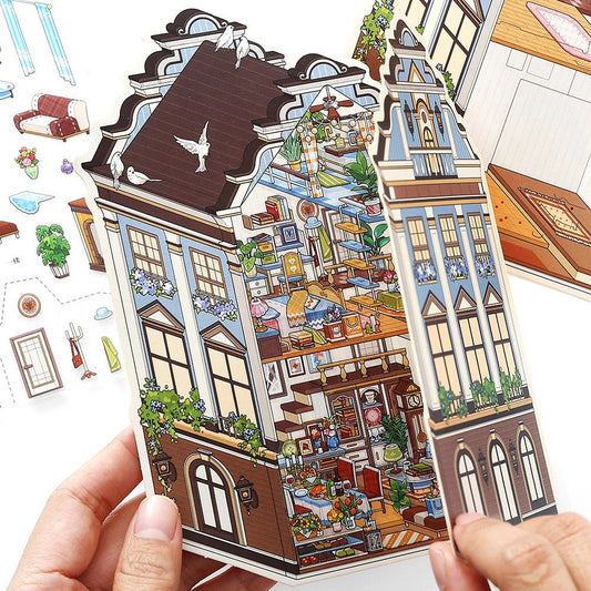 My Little House 9.0 | Sticker Scene, 3D Miniature Scene Stickers, Stress-Relief DIY Stickers, Scene-Setting Stickers, DIY Stickers - YYBB ART