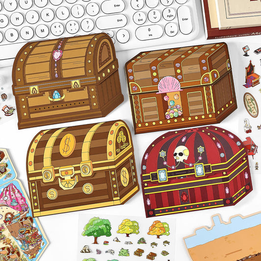 Seria Otwarte Dziś 11.0 | Duży rozmiar | Naklejki sceniczne, 3D miniaturowe naklejki sceniczne, naklejki DIY do redukcji stresu, naklejki do tworzenia scen