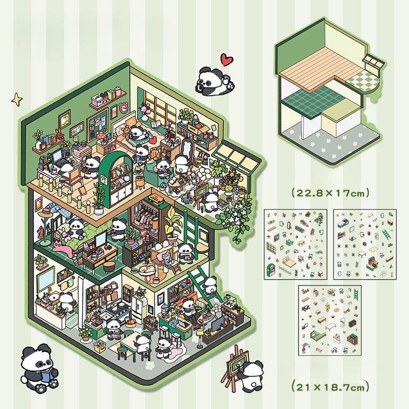 Scene Art 6.0 Series | Big Size | Sticker Scene, 3D Miniature Scene Stickers, Stress - relief DIY stickers, Scene - setting Stickers - YYBB ART