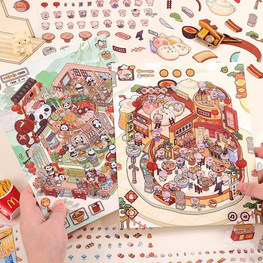 Store Theme | Scene Joy Series 2.0 | Sticker Scene, 3D Miniature Scene Stickers, stress - relief DIY stickers, Scene - setting Stickers - YYBB ART