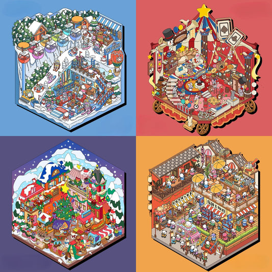 Christmas & Winter Theme | Scene Magic 5.0 Series, Sticker Scene, 3D Miniature Scene Stickers, stress - relief DIY stickers, Scene - setting Stickers - YYBB ART