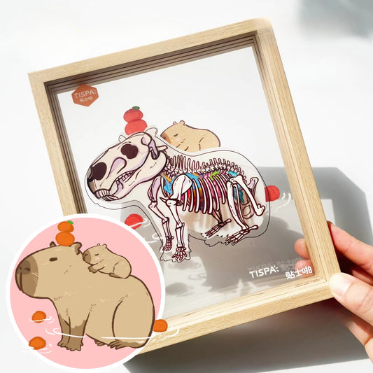 Animal Encyclopedia, Anatomical & Restoration 4.0, Sticker Scene, 3D Miniature Scene Stickers, Stress-Relief DIY Stickers, Scene-Setting Stickers, DIY Stickers