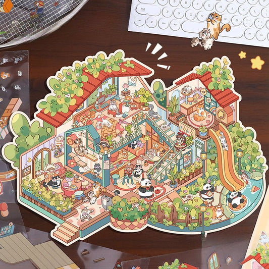 Scene Art 6.0 Series | Big Size | Sticker Scene, 3D Miniature Scene Stickers, Stress - relief DIY stickers, Scene - setting Stickers - YYBB ART