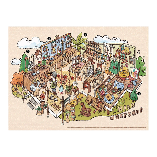 Big Size | Love Softly | Scene Art 25.0 Series | Sticker Scene, 3D Miniature Scene Stickers, Stress-Relief DIY Stickers, Scene-Setting Stickers