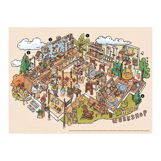 Big Size | Love Softly | Scene Art 25.0 Series | Sticker Scene, 3D Miniature Scene Stickers, Stress-Relief DIY Stickers, Scene-Setting Stickers - YYBB ART