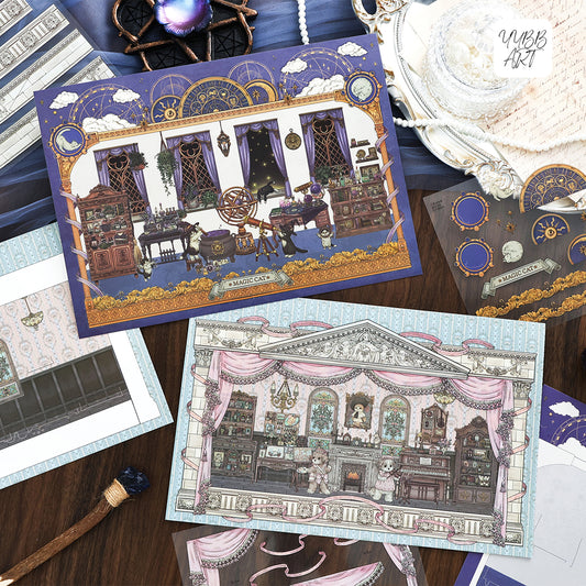 Big Size | My Little House 13.0 | Sticker Scene, 3D Miniature Scene Stickers, Stress-Relief DIY Stickers, Scene-Setting Stickers, DIY Stickers