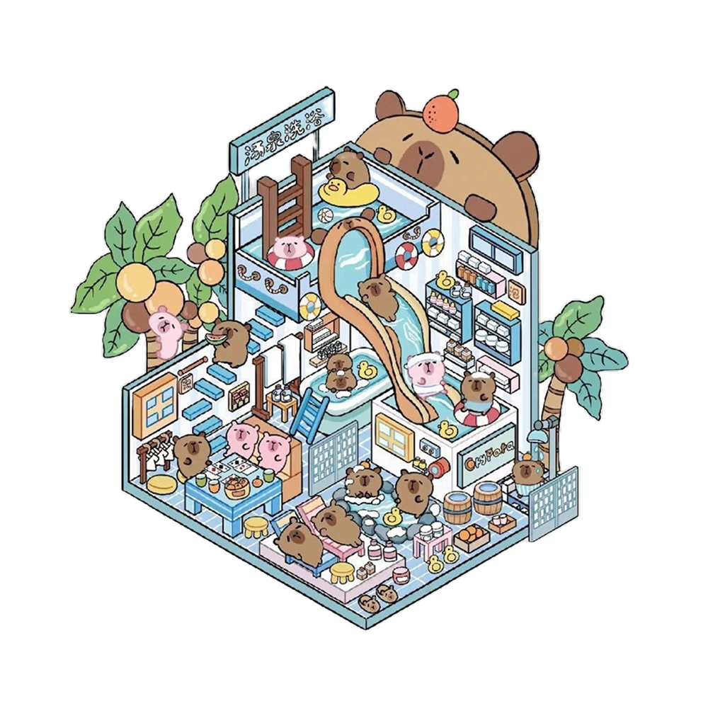 Lot de 40 autocollants 3D pour maison pour enfants, livre d