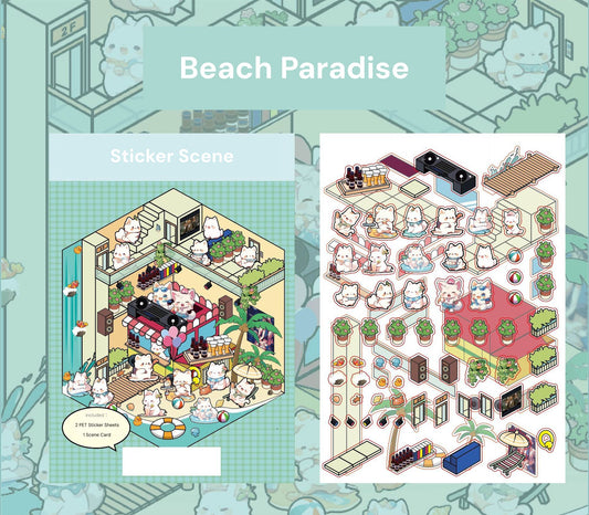 Impression Scenes Series 1.0 | Sticker Scene, 3D Miniature Scene Stickers, Stress - relief DIY stickers, Scene - setting Stickers - YYBB ART