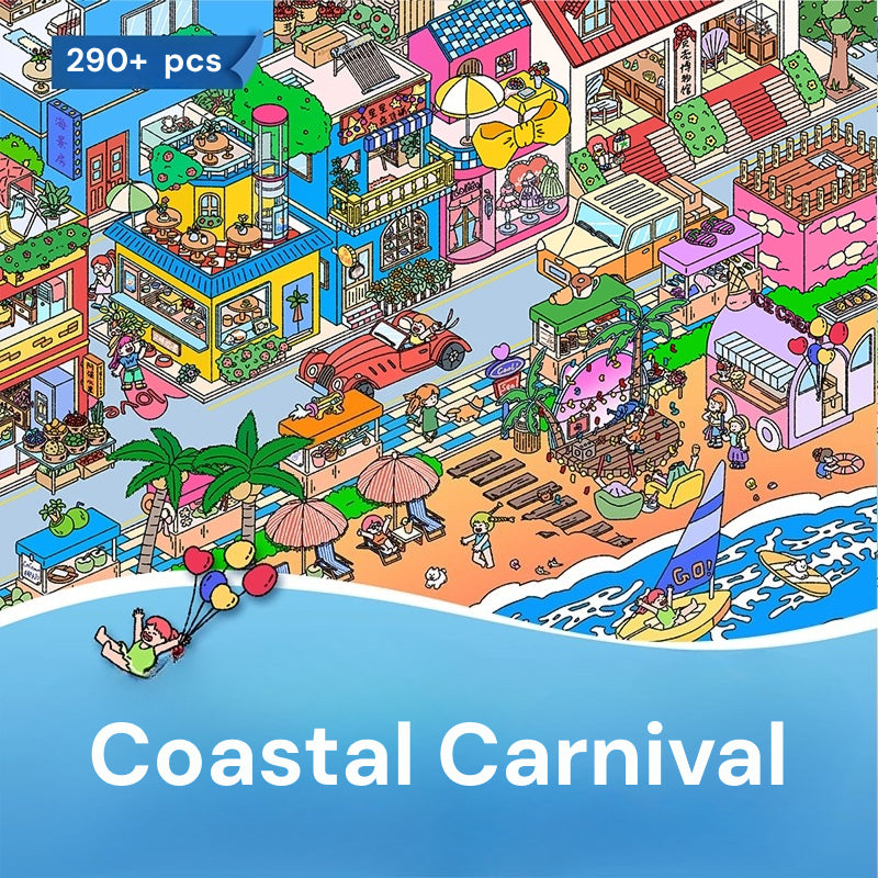 Sunset Cafe | Scene Time 17.0 Series, Sticker Scene, 3D Miniature Scene Stickers, Stress-Relief DIY Stickers, Scene-Setting Stickers, DIY Stickers