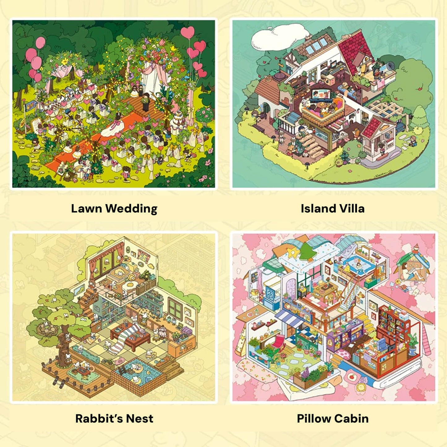 Funny Scenery Series | Big Collection | Sticker Scene, 3D Miniature Scene Stickers, Stress - relief DIY stickers, Scene - setting Stickers - YYBB ART