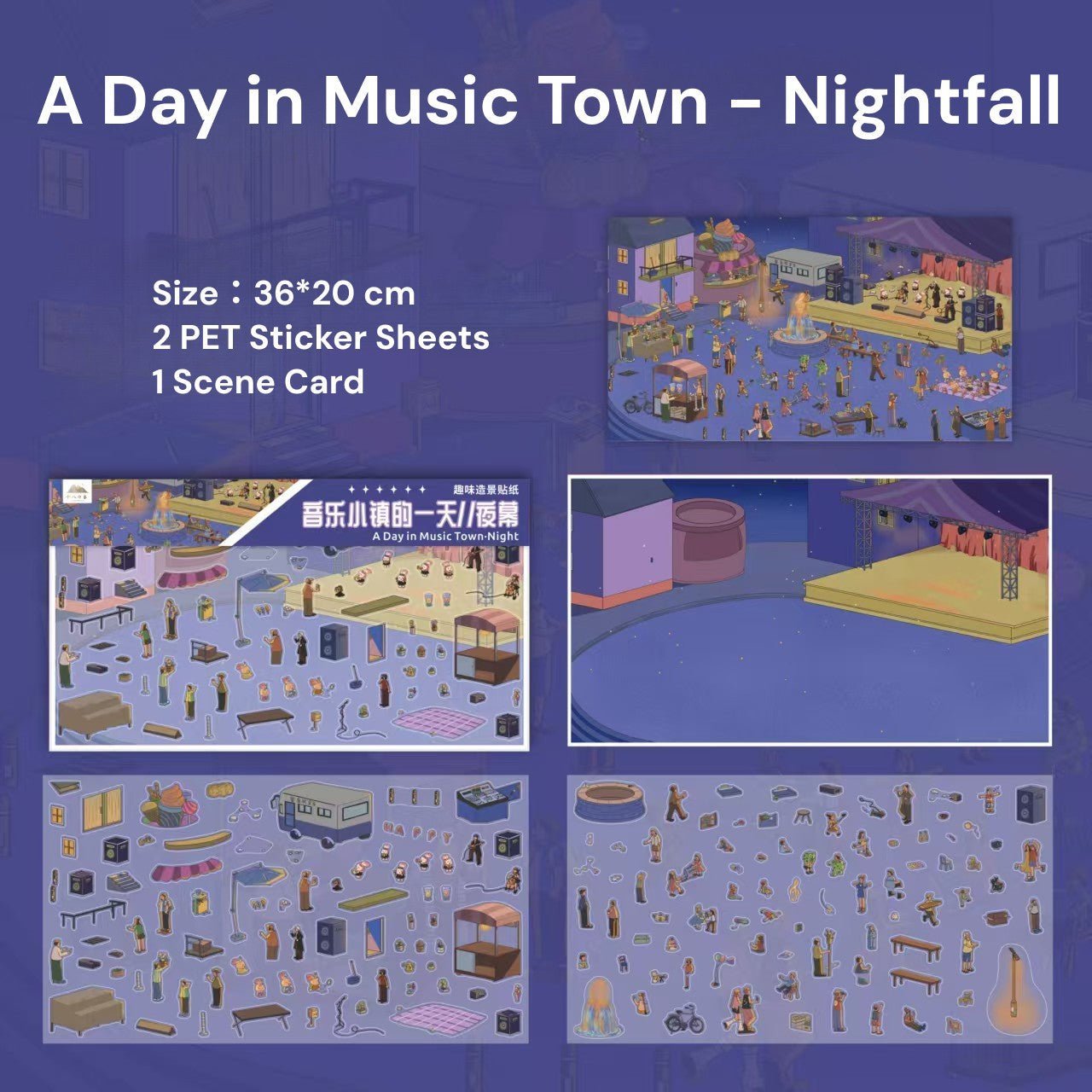 Impression Scenes Series 2.0 | Sticker Scene, 3D Miniature Scene Stickers, Stress - relief DIY stickers, Scene - setting Stickers - YYBB ART