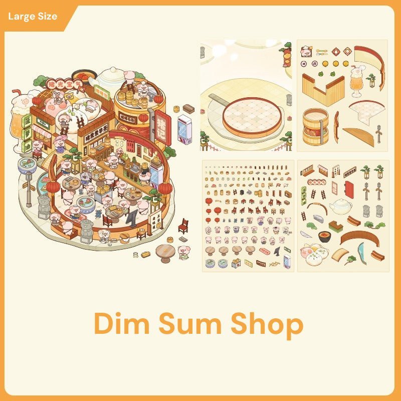 Store Theme | Scene Joy Series 2.0 | Sticker Scene, 3D Miniature Scene Stickers, stress - relief DIY stickers, Scene - setting Stickers - YYBB ART