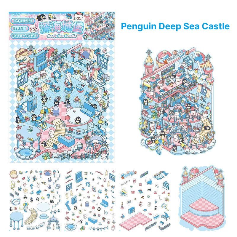 Scene Joy Series 4.0 | Three - Story | Sticker Scene, 3D Miniature Scene Stickers, stress - relief DIY stickers, Scene - setting Stickers - YYBB ART