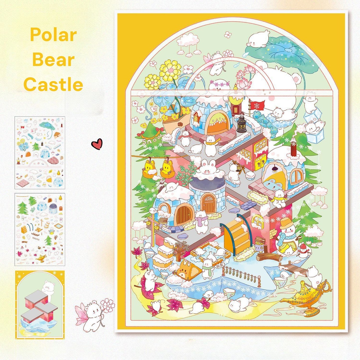 Vintage Theme | Scene Art 16.0 Series | Sticker Scene, 3D Miniature Scene Stickers, Stress - relief DIY stickers, Scene - setting Stickers - YYBB ART