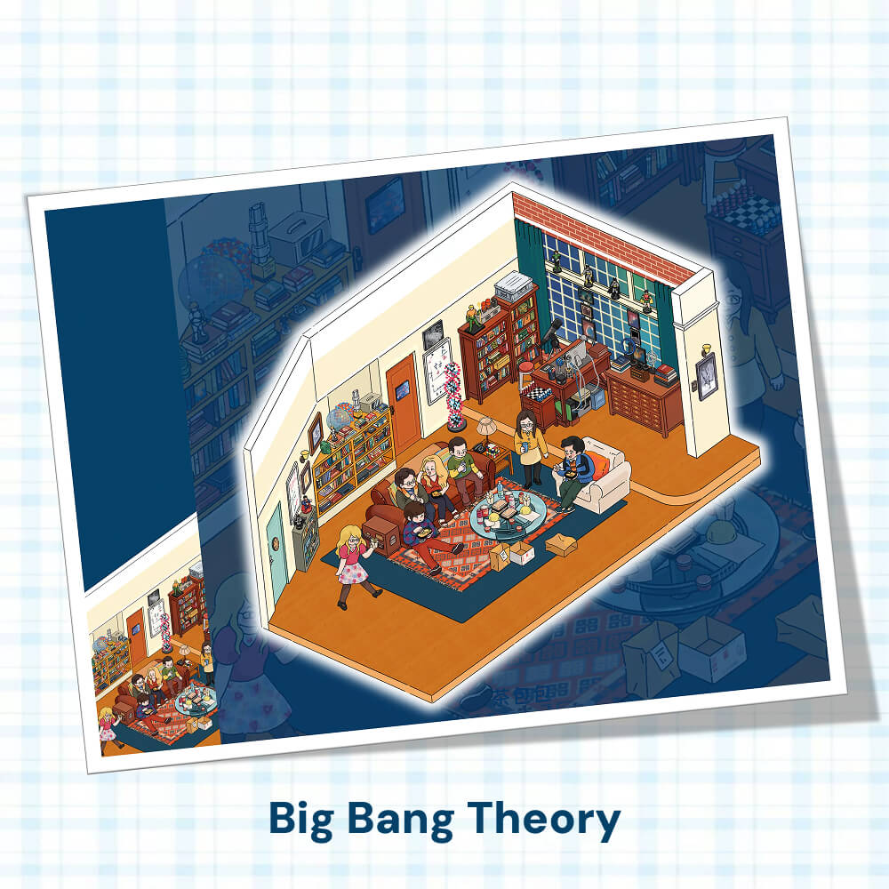 Friends, Scene Time 7.0 Series, Sticker Scene, 3D Miniature Scene Stickers, Stress - Relief DIY Stickers, Scene - Setting Stickers - YYBB ART