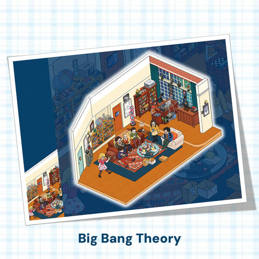 Friends, Scene Time 7.0 Series, Sticker Scene, 3D Miniature Scene Stickers, Stress - Relief DIY Stickers, Scene - Setting Stickers - YYBB ART