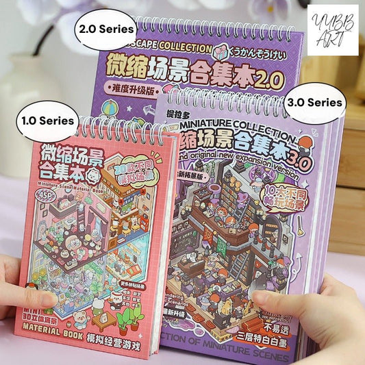 Sticker Scene Book | Landscape Collection 3.0 Series | Sticker Book, Sticker Scene, 3D Miniature Scene Stickers, Stress - Relief DIY Stickers, Scene - Setting Stickers - YYBB ART