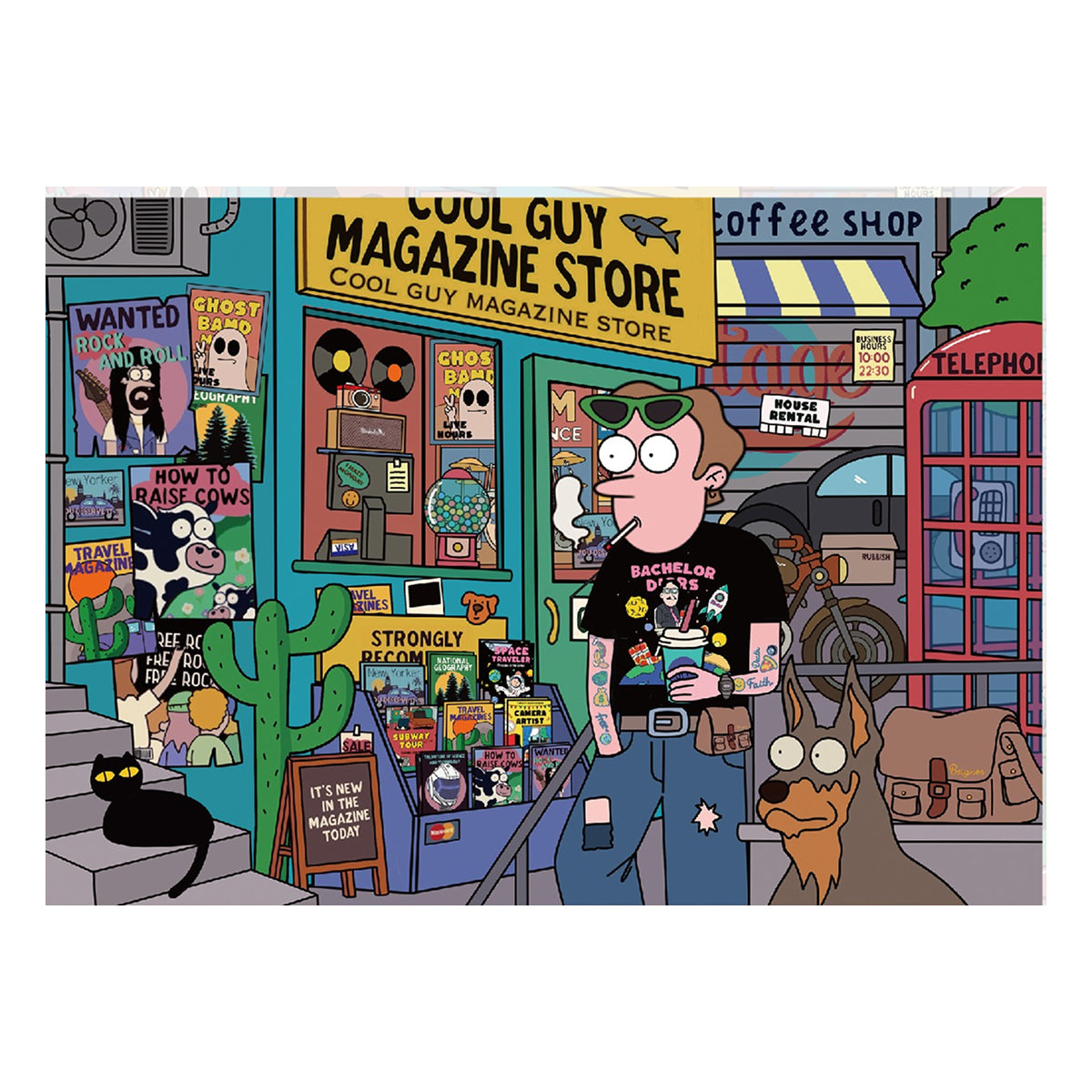 Kroniki Hipstera, Scene More 6.0 Series, Naklejka Scena, Naklejki 3D Miniaturowe Sceny, Naklejki DIY łagodzące stres, Naklejki Sceny-Ustawienia, Naklejki DIY