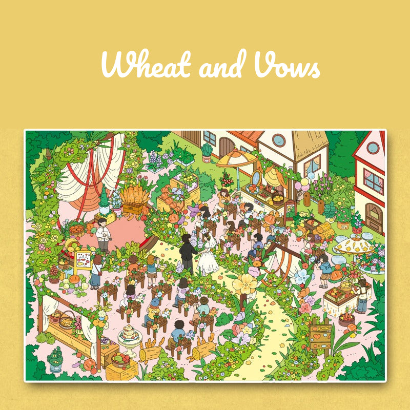 Hochzeitsthema | Große Größe | Scene Time 14.0 Serie, Sticker Szene, 3D Miniatur-Szenen-Sticker, Stressabbau DIY Sticker, Szenen-Gestaltung Sticker, DIY Sticker