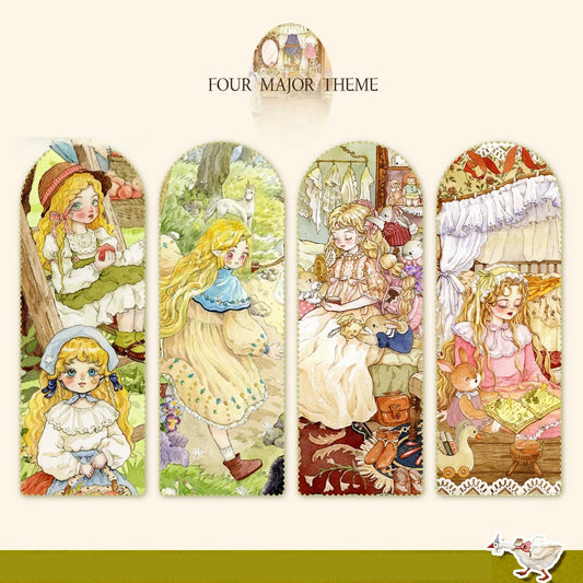 HAND DRAWN WATERCOLOR VOL. 3 | Scene Garden 28.0 Series | Sticker Scene, 3D Miniature Scene Stickers, Stress-Relief DIY Stickers, Scene-Setting Stickers, DIY Stickers