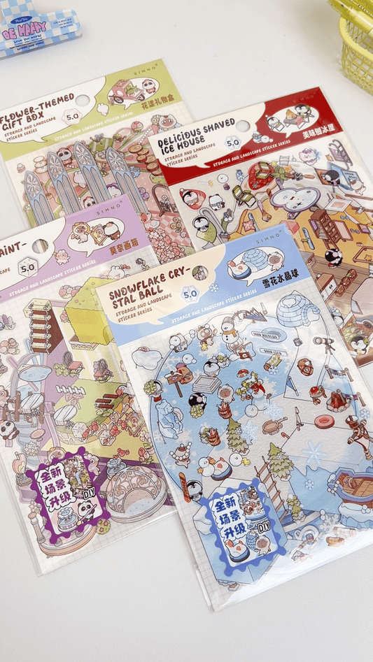 New Arrival | Scene Magic 7.0 Series, Sticker Scene, 3D Miniature Scene Stickers, stress - relief DIY stickers, Scene - setting Stickers - YYBB ART