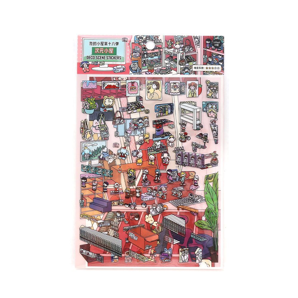 Moje Małe Domki 7.0 | Naklejki Scen, Naklejki Miniatury 3D, Naklejki Antystresowe DIY, Naklejki Scenograficzne, Naklejki DIY