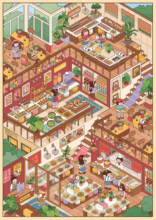 Duży rozmiar | Pocket Scene Seria 3.0 | Naklejki sceniczne, 3D naklejki miniaturowe sceniczne, Naklejki relaksacyjne DIY, Naklejki do tworzenia scen, Naklejki DIY