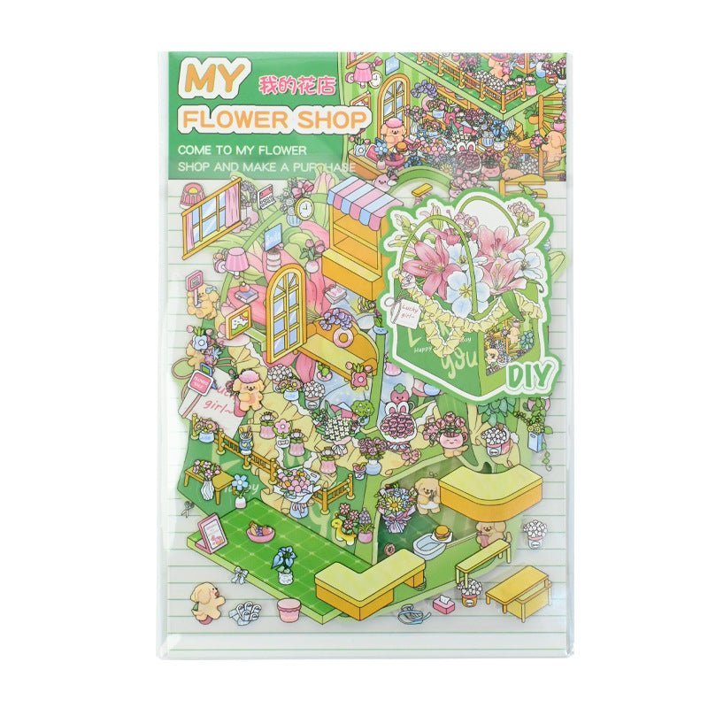 Girls Theme | Scene World 8.0 Series | DIY Sticker Scene, 3D Miniature Scene Stickers, Stress - Relief DIY stickers, Scene - setting Stickers - YYBB ART