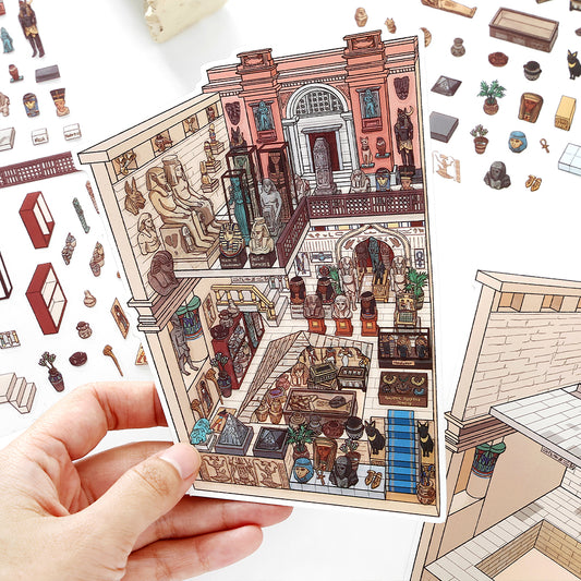 Seria Scene More 12.0, Scena Naklejek, Naklejki Scen Trójwymiarowych Miniatur, Naklejki DIY Uwalniające Stres, Naklejki Scenograficzne, Naklejki DIY