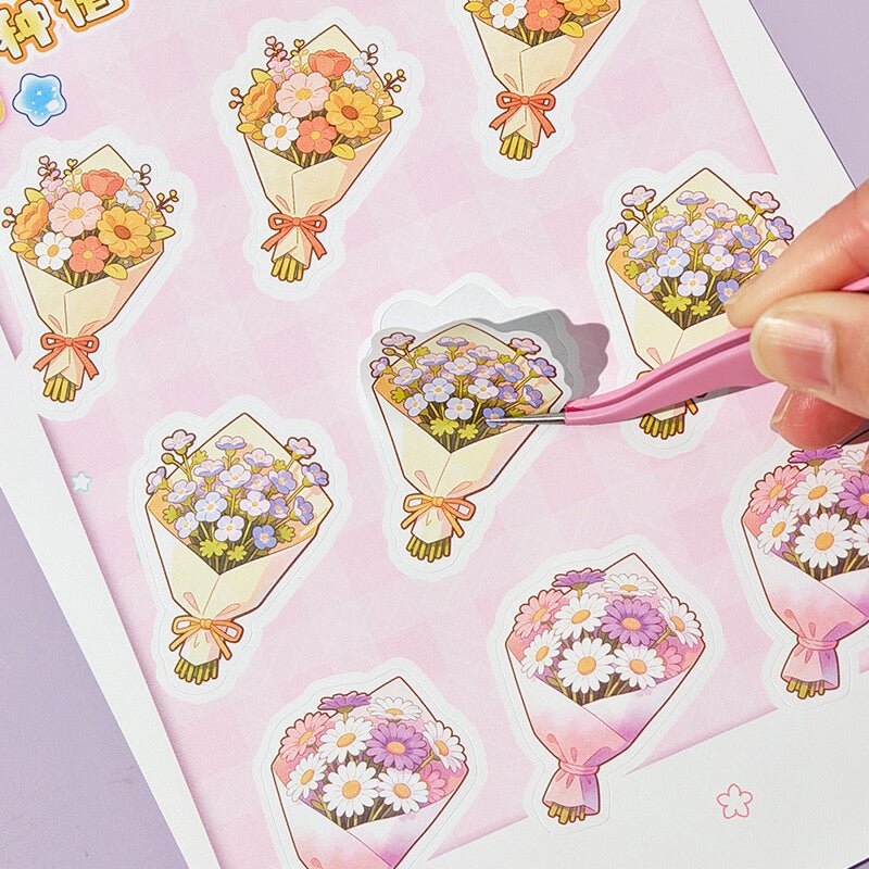 Planting Manual | Miniature Garden | Strawberry | Landscape Collection 9.0 Series | Sticker Book, Sticker Scene, 3D Miniature Scene Stickers, Stress-Relief DIY Stickers, Scene-Setting Stickers, DIY Stickers Book - YYBB ART