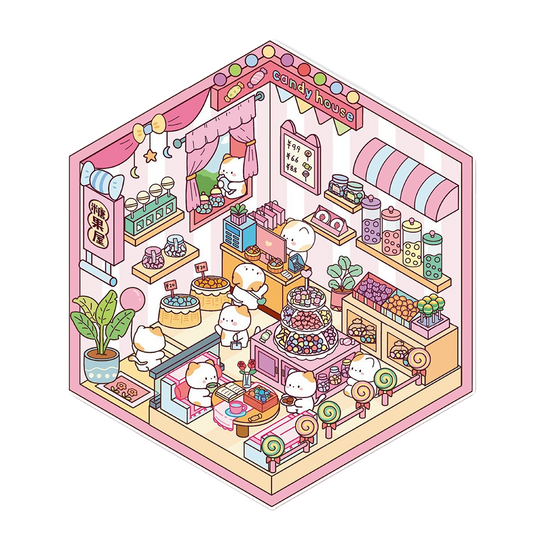 Scene Art 19.0 Series | Naklejki Sceniczne, 3D Miniatury Naklejek Scenicznych, Naklejki DIY na Redukcję Stresu, Naklejki do Tworzenia Scen