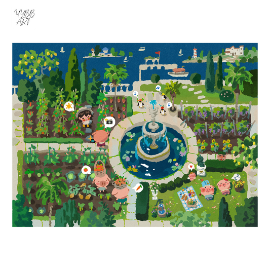 The Sleepwalker | Scene Art 23.0 Series | Sticker Scene, 3D Miniature Scene Stickers, Stress-Relief DIY Stickers, Scene-Setting Stickers - YYBB ART