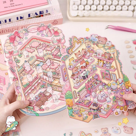 Big Size | Doll Theme | Scene Art 13.0 Series | Sticker Scene, 3D Miniature Scene Stickers, Stress - relief DIY stickers, Scene - setting Stickers - YYBB ART