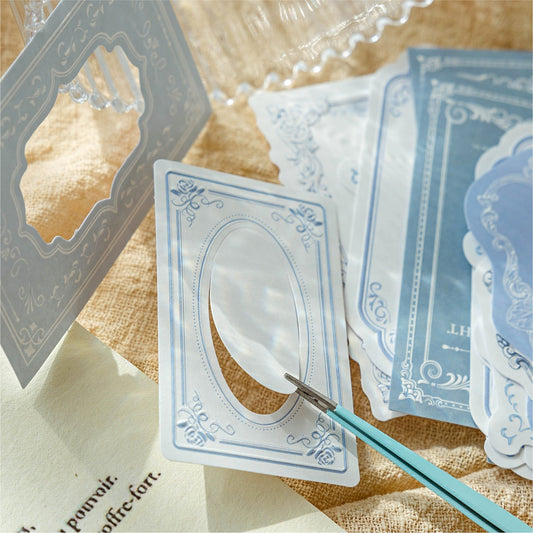 Dream Return Series Vintage Scrapbook Material Paper Box, Junk Journal Material Paper Stickers, DIY Collage Decor Writable Paper - YYBB ART