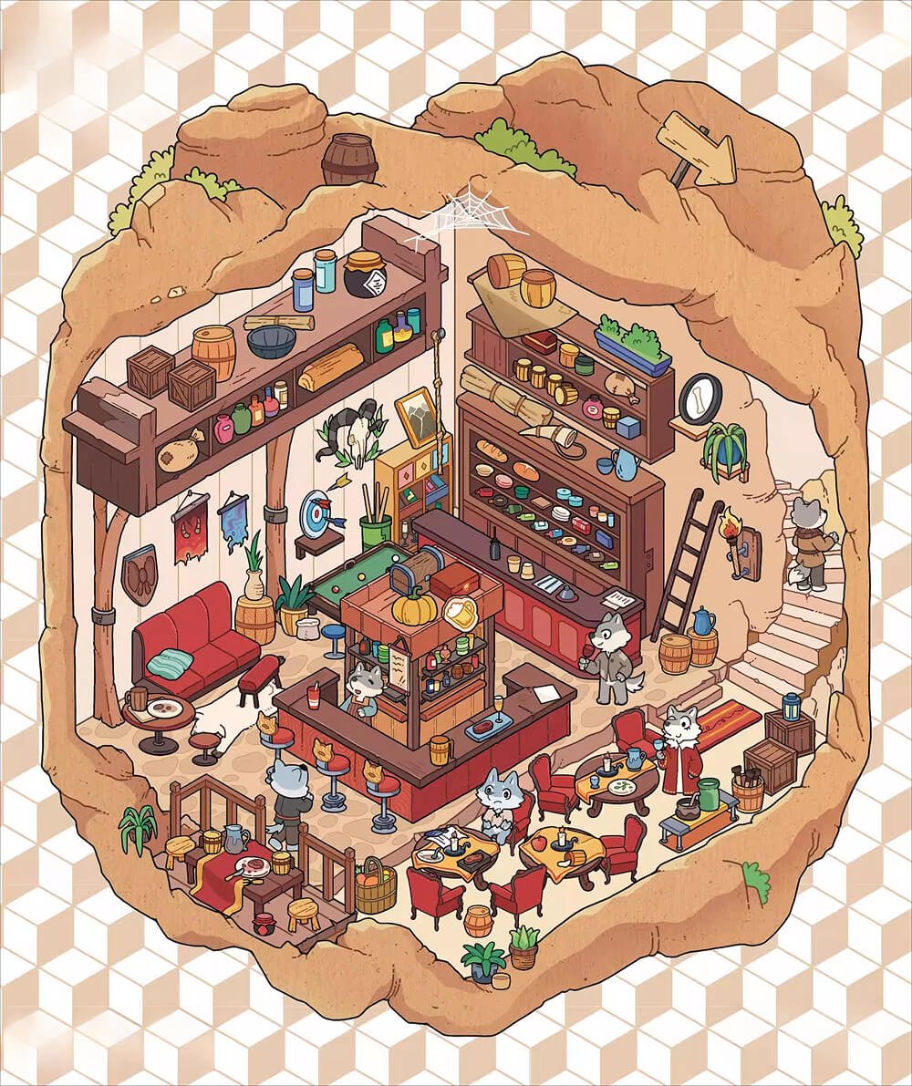 Wonderland Theme | Scene World 9.0 Series | DIY Sticker Scene, 3D Miniature Scene Stickers, Stress - Relief DIY Stickers, Scene - Setting Stickers - YYBB ART