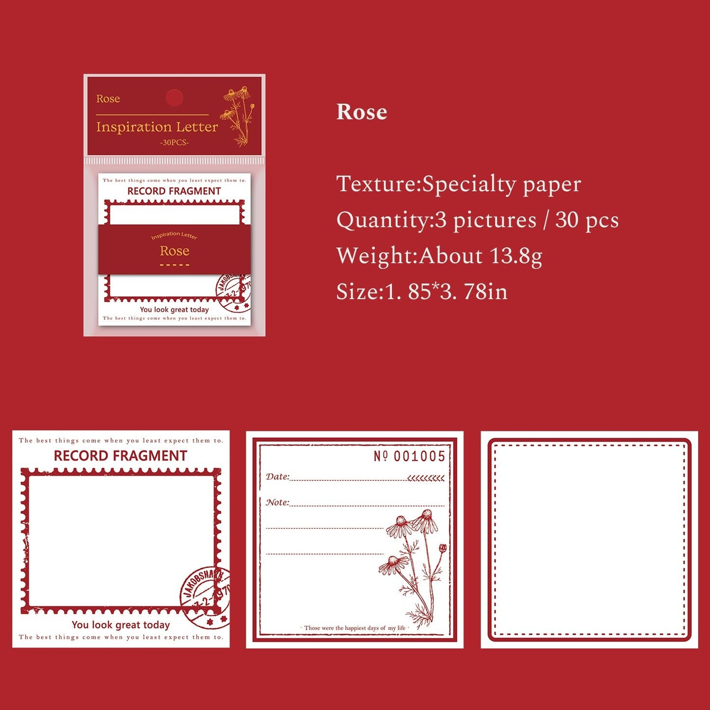 Inspiration Letter Series Scrapbooking Paper, Vintage Junk Journal Material Paper, Collage Decor Paper - YYBB ART