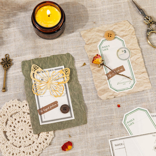 Inspiration Letter Series Scrapbooking Paper, Vintage Junk Journal Material Paper, Collage Decor Paper - YYBB ART