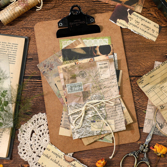 The Art Collector Series Junk Journal Material Paper, Journal Pages Paper, Vintage Scrapbooking Paper,Collage Paper-YYBB ART