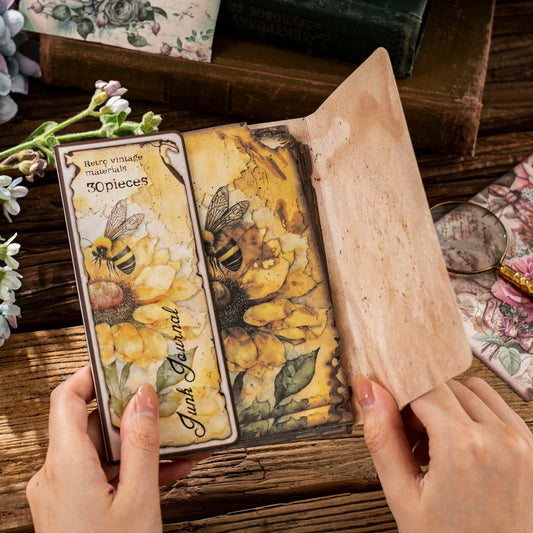 The Lost Garden Series Vintage Junk Journal Paper, Plants and Animals Scrapbooking Paper, Vintage Collage Decor Paper - YYBB ART