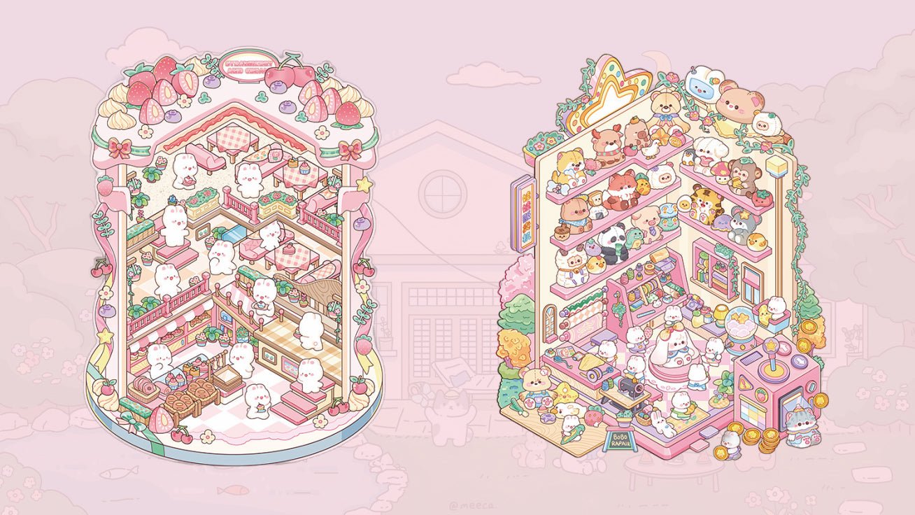 Miniature Scene Sticker - YYBB ART