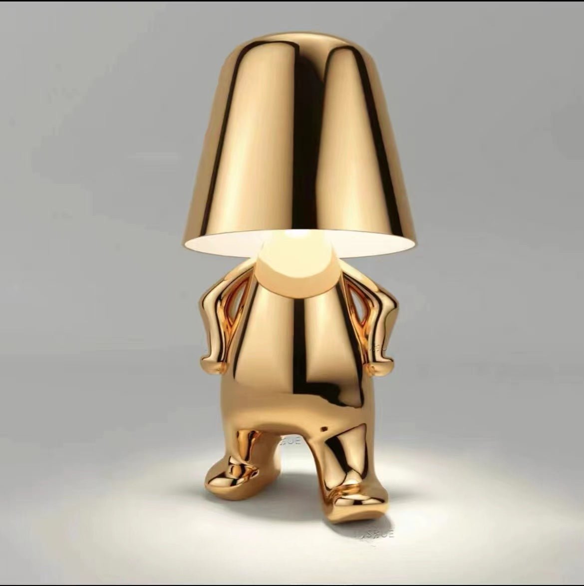 Modern Golden Human Figure Table Lamp Luxury Decorative Night Light for Bedroom - USB Rechargeable Designer Desk Light - YYBB ART