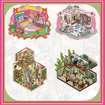 Meine kleine Welt | Scene Joy Serie 11.0 | Sticker-Szene, 3D-Miniatur-Szenen-Sticker, Entspannungs-DIY-Sticker, Szenen-Gestaltungssticker, DIY-Sticker