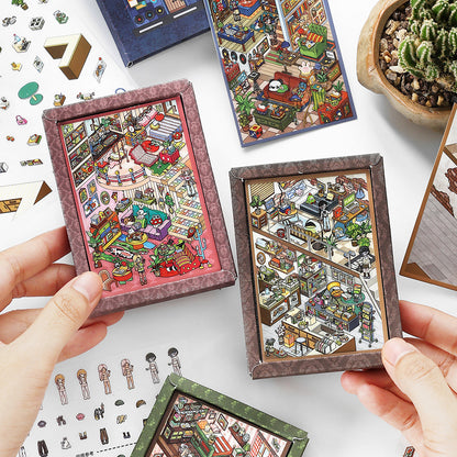 Mini DIY Bilderrahmen | Mein kleines Haus 5.0 | Sticker Szene, 3D Miniatur Szene Sticker, Stressabbau DIY Sticker, Szenenbau Sticker, DIY Sticker