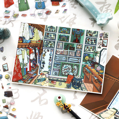 나의 작은 집 7.0 | 스티커 장면, 3D 미니어처 장면 스티커, 스트레스 해소 DIY 스티커, 장면 설정 스티커, DIY 스티커