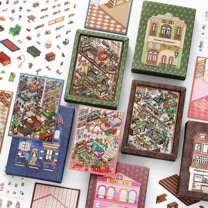 Mini DIY Bilderrahmen | Mein kleines Haus 5.0 | Sticker Szene, 3D Miniatur Szene Sticker, Stressabbau DIY Sticker, Szenenbau Sticker, DIY Sticker