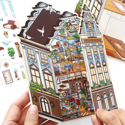 Mój Mały Domek 9.0 | Naklejki Sceniczne, 3D Miniatury Naklejek Scenicznych, Naklejki DIY ulatniające stres, Naklejki Ustawiające Scenę, Naklejki DIY